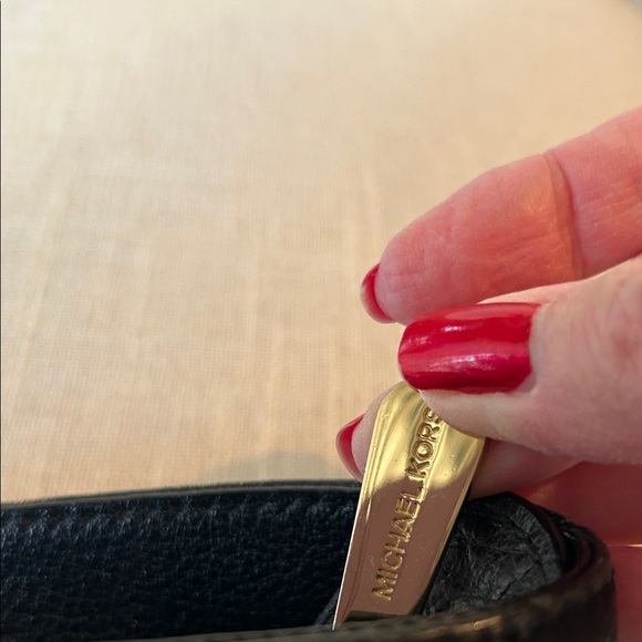 Michael Kors Black Tote with Gold Accents - Picture 15 of 16